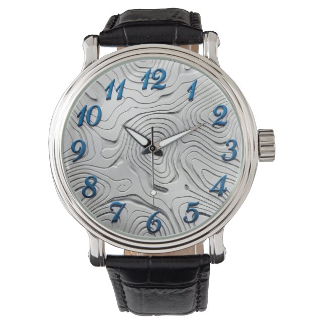 Polshorloge Met Zilveren Stijl Wijzerplaat  Horloge (Voorkant)