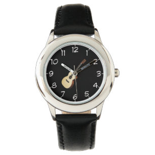 Polshorloges voor "Wooden guitar" Horloge