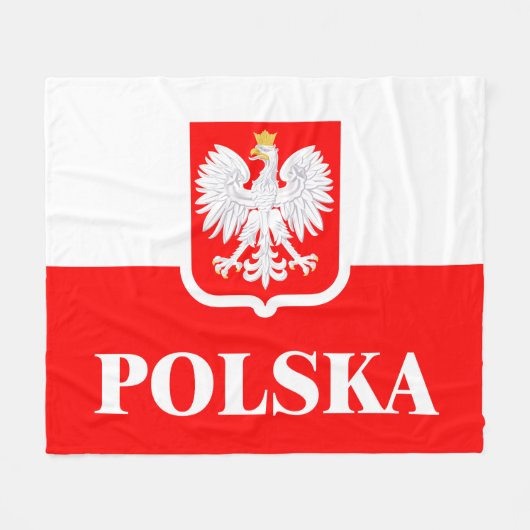 Polska 1 fleece deken (Voorkant (Horizontaal))