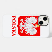 Polska 2 Case-Mate iPhone case (Achterkant (horizontaal))