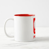 Polska 2 tweekleurige koffiemok (Links)