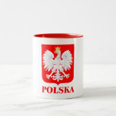 Polska 2 tweekleurige koffiemok (Center)