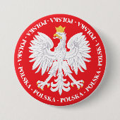 Polska 4 ronde button 7,6 cm (Voorkant)