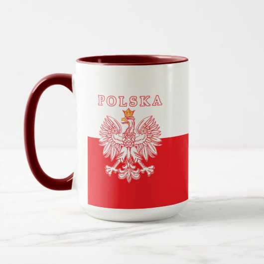 Polska avec Mug d'aigle rouge polonais (Gauche)