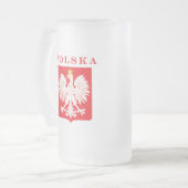 Polska Eagle Red Shield Matglas Bierpul (Voorkant links)