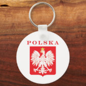 Polska Eagle Red Shield Sleutelhanger (Voorkant)