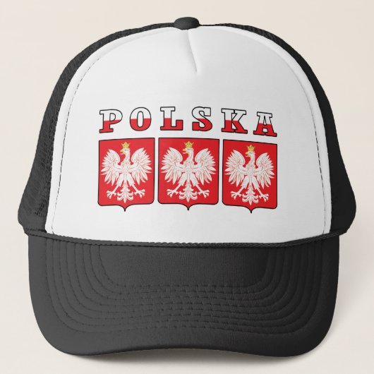 Polska Eagle Shields Trucker Pet (Voorkant)