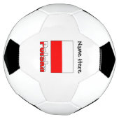 Polska en het Poolse Voetbal van de vlag (Gedraaid)