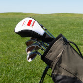 Polska en Poolse vlag gepersonaliseerd Golfheadcover (Insitu)