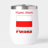 Polska et drapeau polonais rouge personnalisation  (Avant)