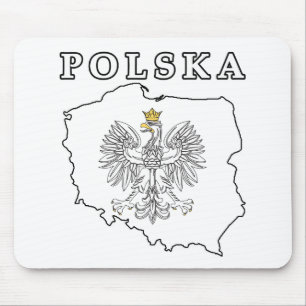 Polska-kaart met Eagle Muismat