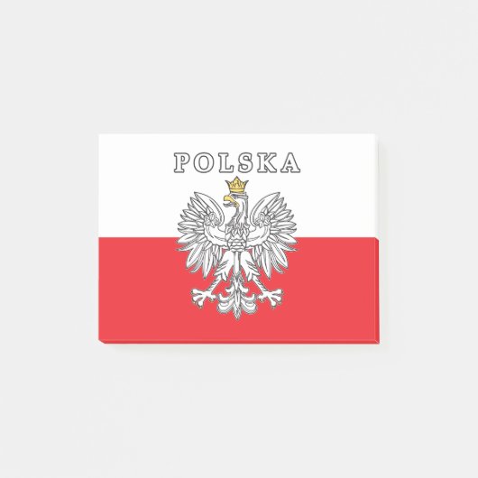 Polska met Poolse adelaar Post-it® Notes (Voorkant)