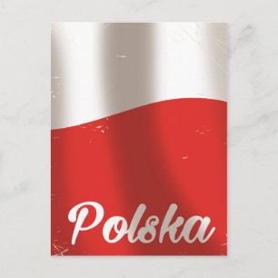 Polska, Polen vintage reisposter Briefkaart