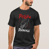 Polska Princess Poland Red Lips Pools T-shirt (Voorkant)