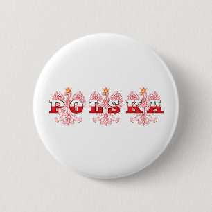 Polska Red Eagles Ronde Button 5,7 Cm