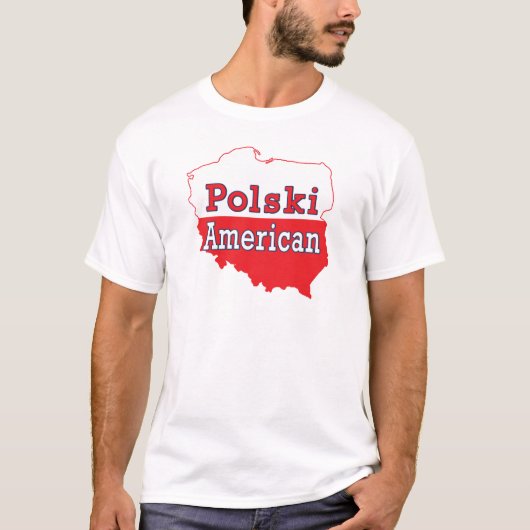 Polski Amerikaanse kaart T-shirt (Voorkant)