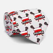Polski Poolse vlag Lacrosse Stropdas (Opgerold)
