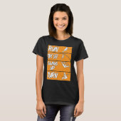 Polsstokhoogspringen baan run swing omdraaien pols t-shirt (Voorkant volledig)