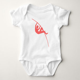 Polsstokhoogspringen - Tropisch Roze Romper