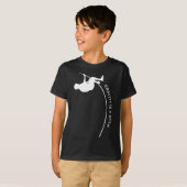 polsstokspringen (track and field jumper) t-shirt (Voorkant volledig)