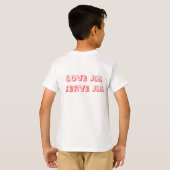 Poly-Coton du T-shirt de l'enfant de Sathya Sai (Dos entier)