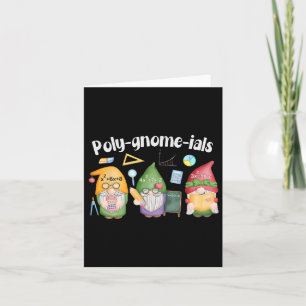 Poly-gnome-ials Gnomes Wiskunde Algebra Leraar Ter Kaart