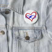 Poly Heart Infinity Ronde Button 5,7 Cm (In situ)