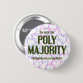 Poly Majority Button 2,25 inch (Voorkant /achterkant)