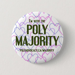 Poly Majority Button 2,25 inch
