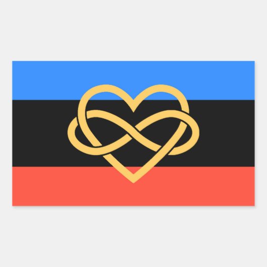 Poly Pride Vlag Sticker (Voorkant)