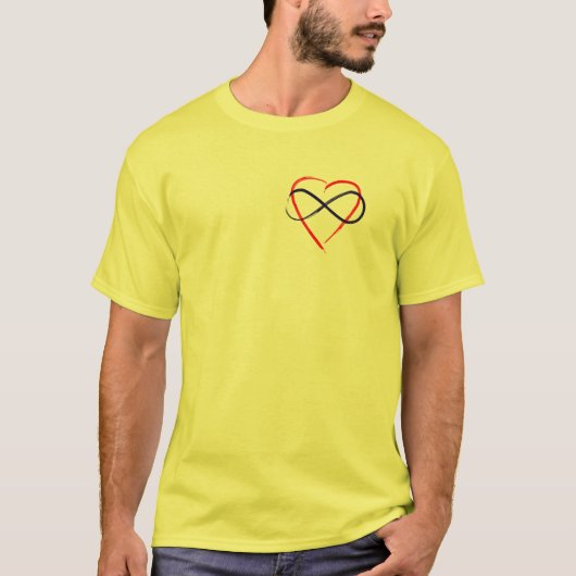 Poly symbool penseelafwerking. t-shirt (Voorkant)