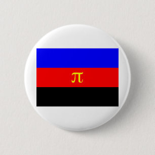 Polyamoire vlag ronde button 5,7 cm