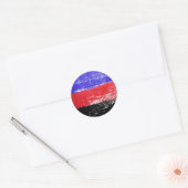 Polyamoreuze Pride Paint Ronde Sticker (Envelop)