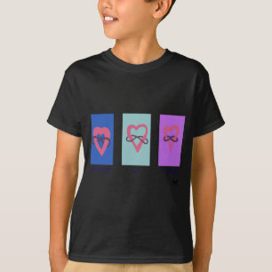 Polyamorie: Delen is Caring/ Poly Logo's T-shirt