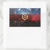 Polyamorie-infinity-hartnevel-stickers Rechthoekige Sticker (Tas)