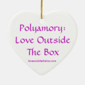Polyamorie: Liefde buiten de doos - sierlijk Keramisch Ornament (Achterkant)