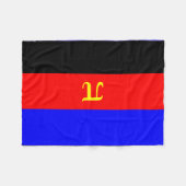 Polyamorie Pridevlag Fleece Deken (Voorkant (Horizontaal))