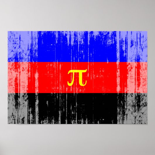Polyamorie Pridevlag Poster (Voorkant)