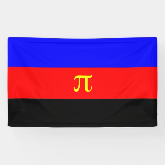 Polyamorie Pridevlag Spandoek (Horizontaal)