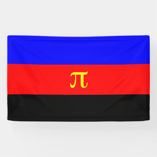 Polyamorie Pridevlag Spandoek (Horizontaal)