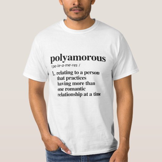 Polyamorische definitie t-shirt (Voorkant)