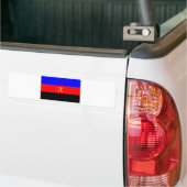 Polyamorische vlag — Pi 3-kleur Bumpersticker (Op Truck)