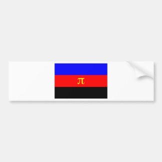 Polyamorische vlag — Pi 3-kleur Bumpersticker