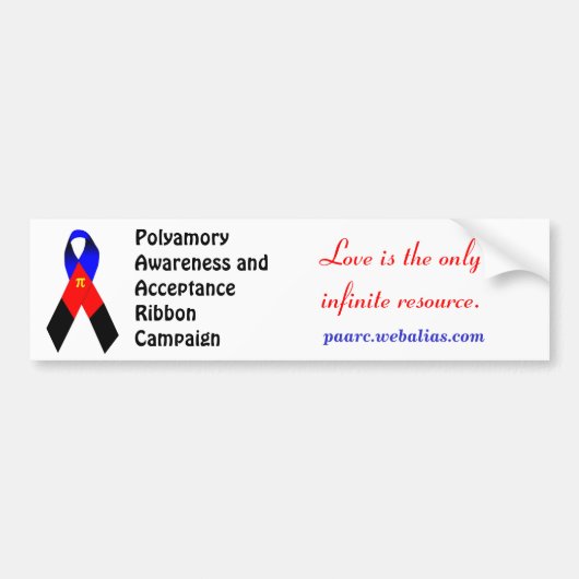Polyamory Bumpersticker II (Voorkant)