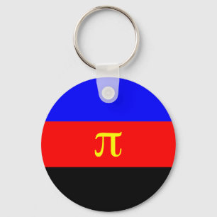 Polyamory Flag -- Pi 3-color Sleutelhanger