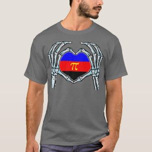 Polyamory Gay Skeleton Skeleton Skeleton Sual Iden T-shirt