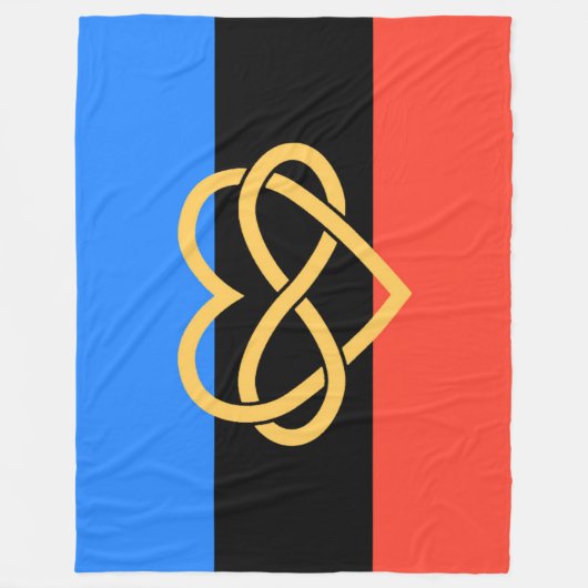 Polyamory Infinity Heart Fleece Blanket (Voorkant)