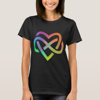 Polyamory Oneindigheid Hartsymbool Nooit Eindigend T-shirt