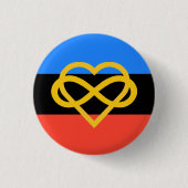 Polyamory Pride Button (Infinity Heart) (Voorkant)