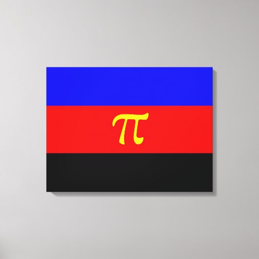 Polyamory Pride Flag Canvas Afdruk (Voorkant)